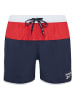 Reebok Badeshorts "Troy" in Dunkelblau/ Rot/ Weiß