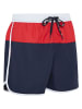 Reebok Badeshorts "Troy" in Dunkelblau/ Rot/ Weiß
