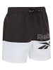 Reebok Badeshorts "Rory" in Schwarz/ Weiß