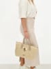 Charm Shopper in Beige - (B)41 x (H)24 x (T)9 cm