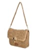 Charm Schultertasche in Beige - (B)22 x (H)19 x (T)5 cm