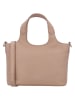 Charm Leder-Henkeltasche in Beige - (B)27 x (H)18 x (T)9 cm