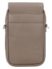 Charm Leren smartphonetas taupe - (B)12 x (H)22 x (D)6 cm