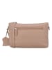 Charm Leder-Umhängetasche in Beige - (B)22 x (H)14 x (T)7 cm