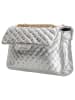 Charm Schultertasche in Silber - (B)22 x (H)14 x (T)8 cm
