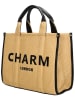 Charm Henkeltasche in Beige - (B)35 x (H)30 x (T)15 cm