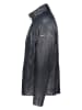 Bugatti Leren jas donkerblauw