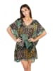 Isla Bonita by SIGRIS Kaftan in Dunkelbraun/ Grün
