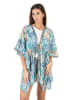 Isla Bonita by SIGRIS Kaftan in Beige/ Blau/ Weiß