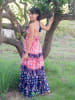 Isla Bonita by SIGRIS Kleid in Pink/ Dunkelblau