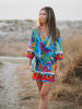 Isla Bonita by SIGRIS Kleid in Hellblau/ Bunt