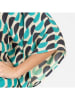 Isla Bonita by SIGRIS Zijden kaftan turquoise/crème/antraciet