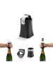 Dreamfarm Champagneröffner ''Champop'' in Schwarz - (H)6,5 x Ø 4,5 cm