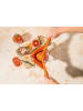 Dreamfarm Zitruspresse ''Fluicer'' in Orange - (B)8,7 x (H)3 x (T)23 cm