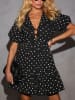 LA Angels Kleid in Schwarz/ Weiß