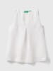 Benetton Linnen blousetop wit