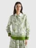 Benetton Blouse groen/wit