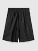 Benetton Lniane bermudy w kolorze czarnym