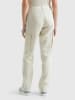 Benetton Leinen-Cargohose in Beige