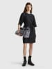 Benetton Leinen-Kleid in Schwarz