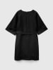 Benetton Leinen-Kleid in Schwarz