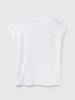 Benetton Leinen-Shirt in Weiß