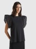 Benetton Bluse in Schwarz