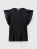 Benetton Bluse in Schwarz