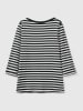 Benetton Longsleeve in Schwarz/ Weiß