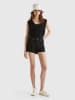 Benetton Jeans-Shorts in Schwarz