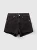 Benetton Jeans-Shorts in Schwarz