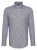 Seidensticker Blouse - slim fit - donkerblauw/wit