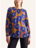Seidensticker Bluse in Blau/ Gelb