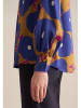 Seidensticker Bluse in Blau/ Gelb