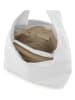 Lucca Baldi Leren schoudertas "Barga" wit - (B)33 x (H)32 x (D)4 cm