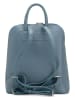 Lucca Baldi Leder-Rucksack "Cervia" in Blau - (B)35 x (H)33 x (T)12 cm