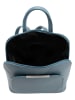 Lucca Baldi Leder-Rucksack "Cervia" in Blau - (B)35 x (H)33 x (T)12 cm