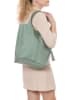 Pia Sassi Leder-Schuktertasche "Monte Cimone" in Grün - (B)28 x (H)35 x (T)17 cm