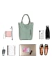 Pia Sassi Leder-Schuktertasche "Monte Cimone" in Grün - (B)28 x (H)35 x (T)17 cm