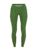 Blutsgeschwister Legginsy "Lovely Legsherbal" w kolorze ciemnozielono-żółtym
