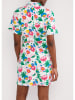 Blutsgeschwister Jurk "Grand Slam Madamehappy" wit/meerkleurig