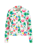 Blutsgeschwister Sweatjacke "Crossed Racketshappy" in Weiß/ Bunt