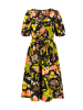 Blutsgeschwister Kleid "Romancetutti" in Schwarz/ Grün