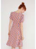Blutsgeschwister Jurk "Joyful Heartrainbow" donkerblauw/oranje/roze