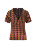 Blutsgeschwister Shirt "Mon Soleil Cachetutti frutti" in Schwarz/ Koralle