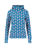 Blutsgeschwister Hoodie "Scuba Dubastrawberry and kiss" in Blau