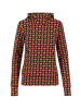 Blutsgeschwister Hoodie "Scuba Dubatutti frutti rainbow dance" in Schwarz/ Koralle