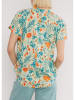 Blutsgeschwister Bluse "Lets Fly" in Apricot/ Türkis