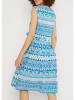 Blutsgeschwister Kleid "Mykonos Wedding Daymyth of mykonos" in Blau/ Weiß