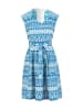 Blutsgeschwister Kleid "Mykonos Wedding Daymyth of mykonos" in Blau/ Weiß